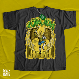 Camiseta Masculina Preta TORCIDA CANARINHO