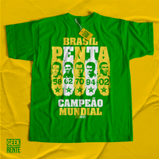 CAMISETA VERDE - PENTA CAMPEÃO 58-62-70-94-02