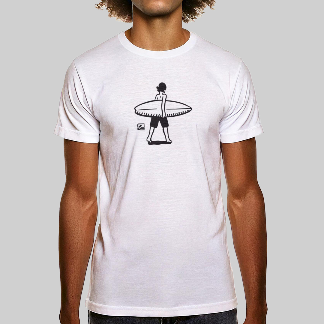 Nome do produto: Camiseta Prime - Bora pra Água (Branca) - Essence Surf