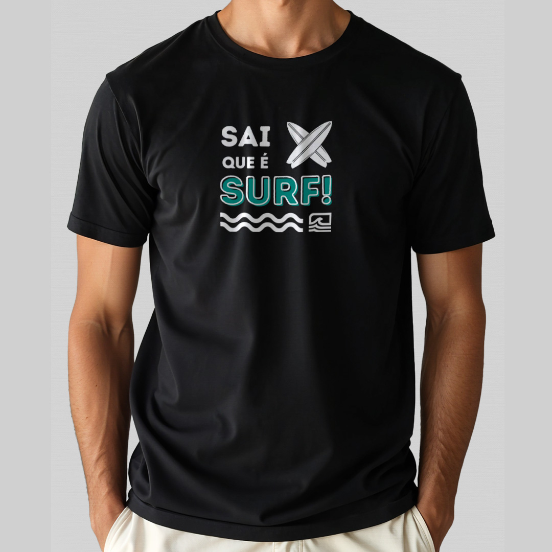 Nome do produto: Camiseta Prime - Sai que é Surf (Cor) - Essence Surf