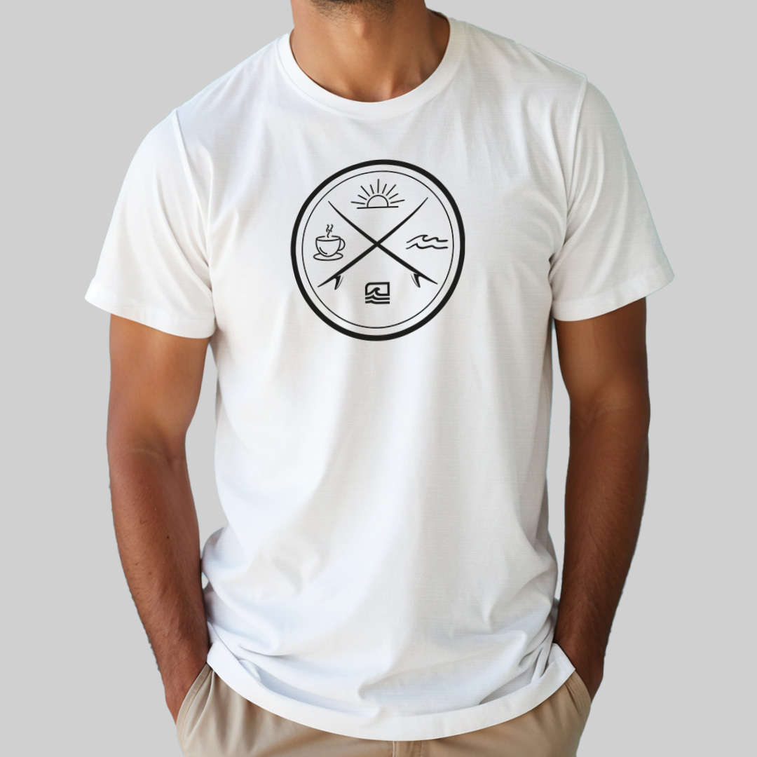Nome do produto: Camiseta Prime - O Ciclo do Surf (Branca) - Essence Surf