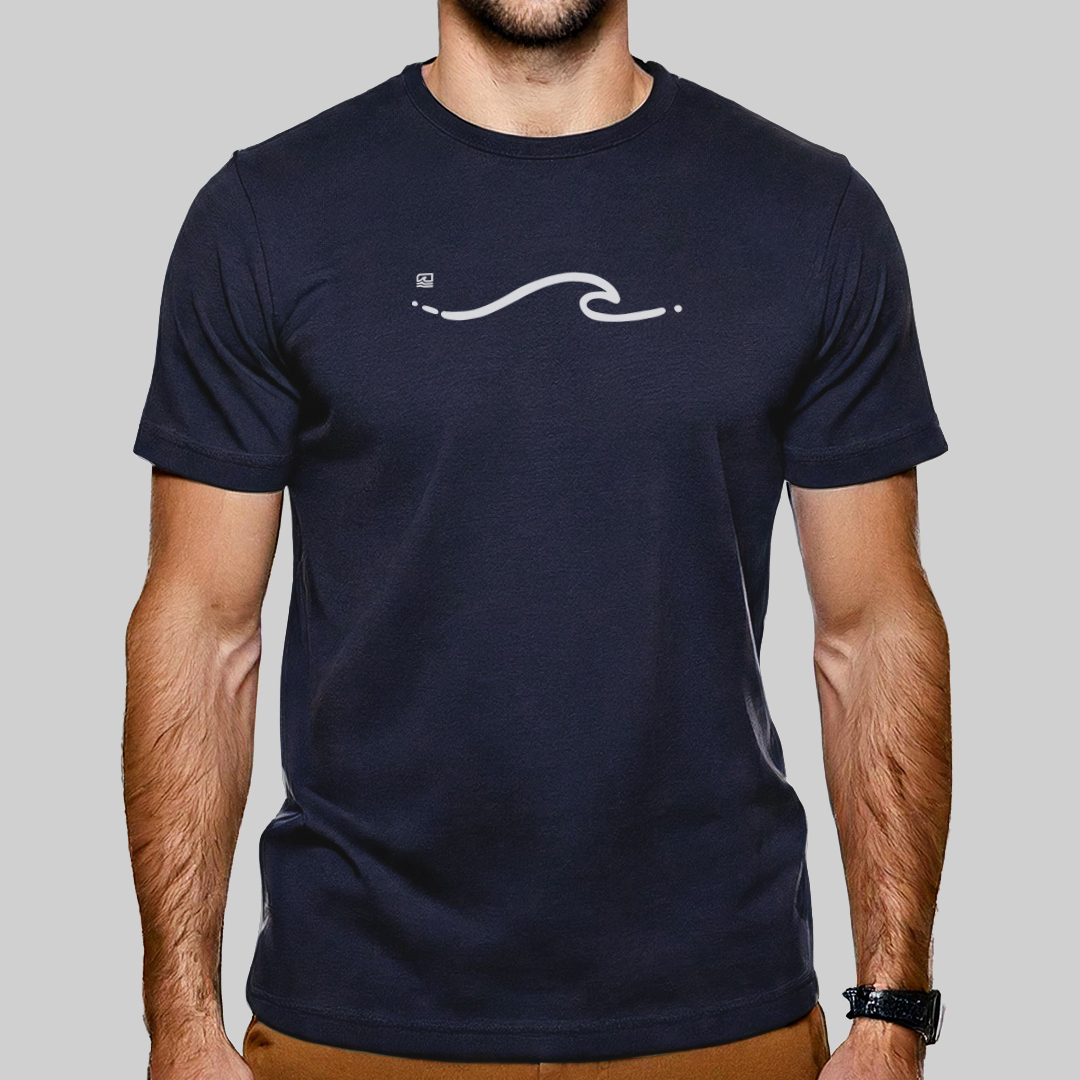 Nome do produto: Camiseta Prime - Onda Minimalista (cor) - Essence Surf