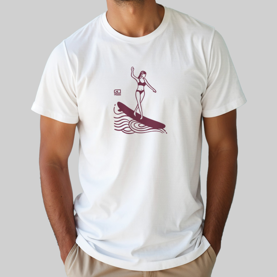 Nome do produto: Camiseta Prime - Dançando pelas Águas - Essence Surf