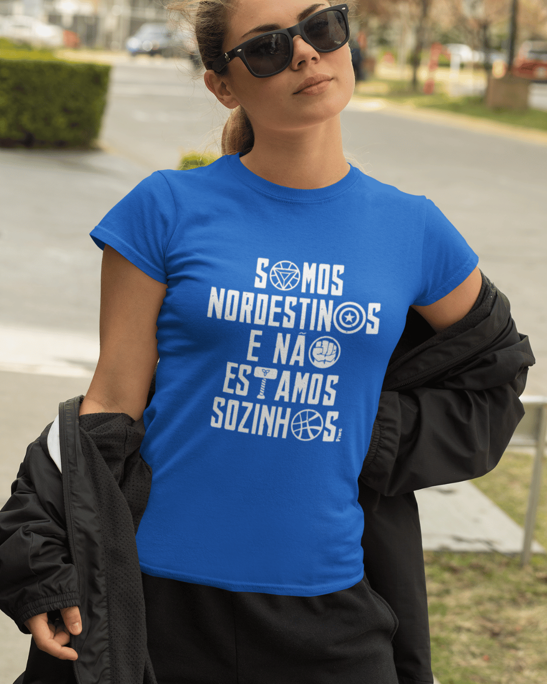 Nome do produto: Camiseta Somos Nordestinos Baby Long Feminina