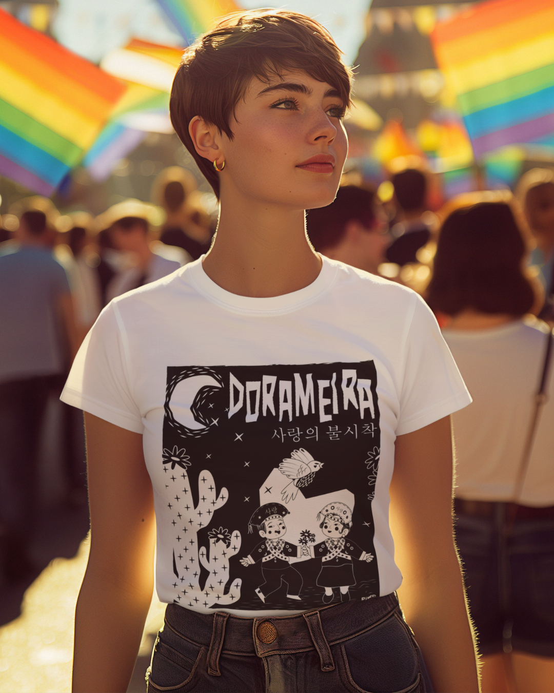 Nome do produto: Camiseta Dorameira no Sertão Baby Long