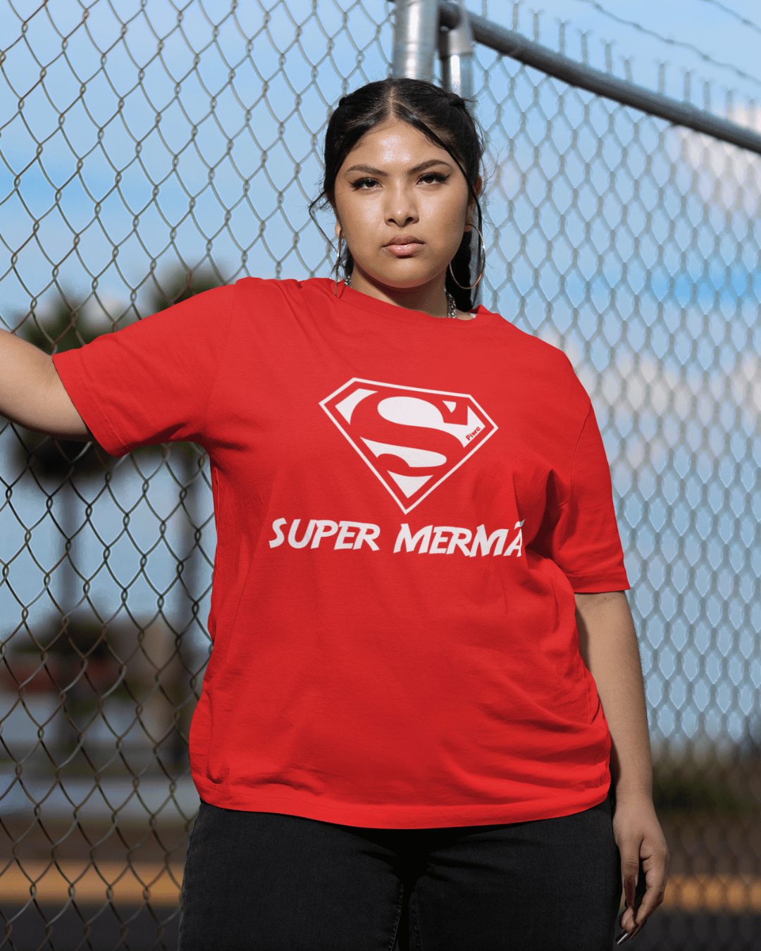 Nome do produto: Camiseta Super Mermã Padrão Masculina