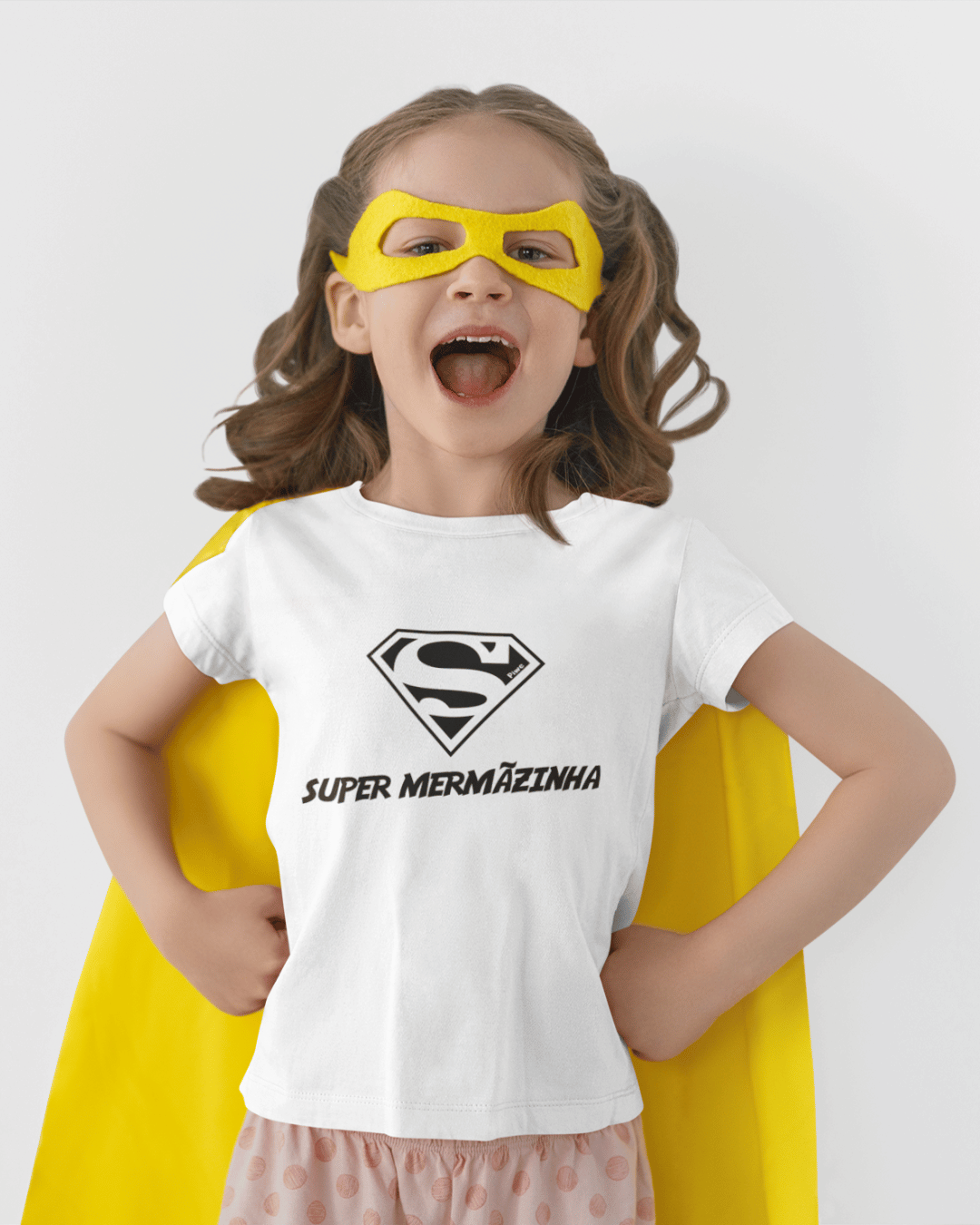 Nome do produto: Camiseta Super Mermãzinha Infantil