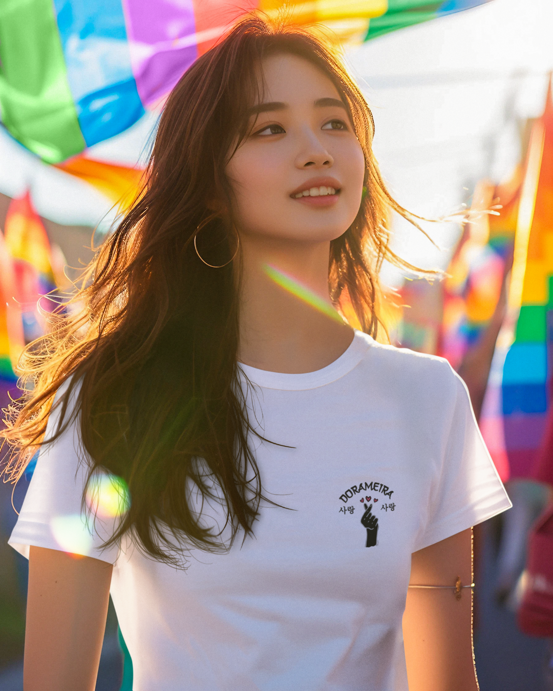 Nome do produto: Camiseta Dorameira Feminina Baby Long