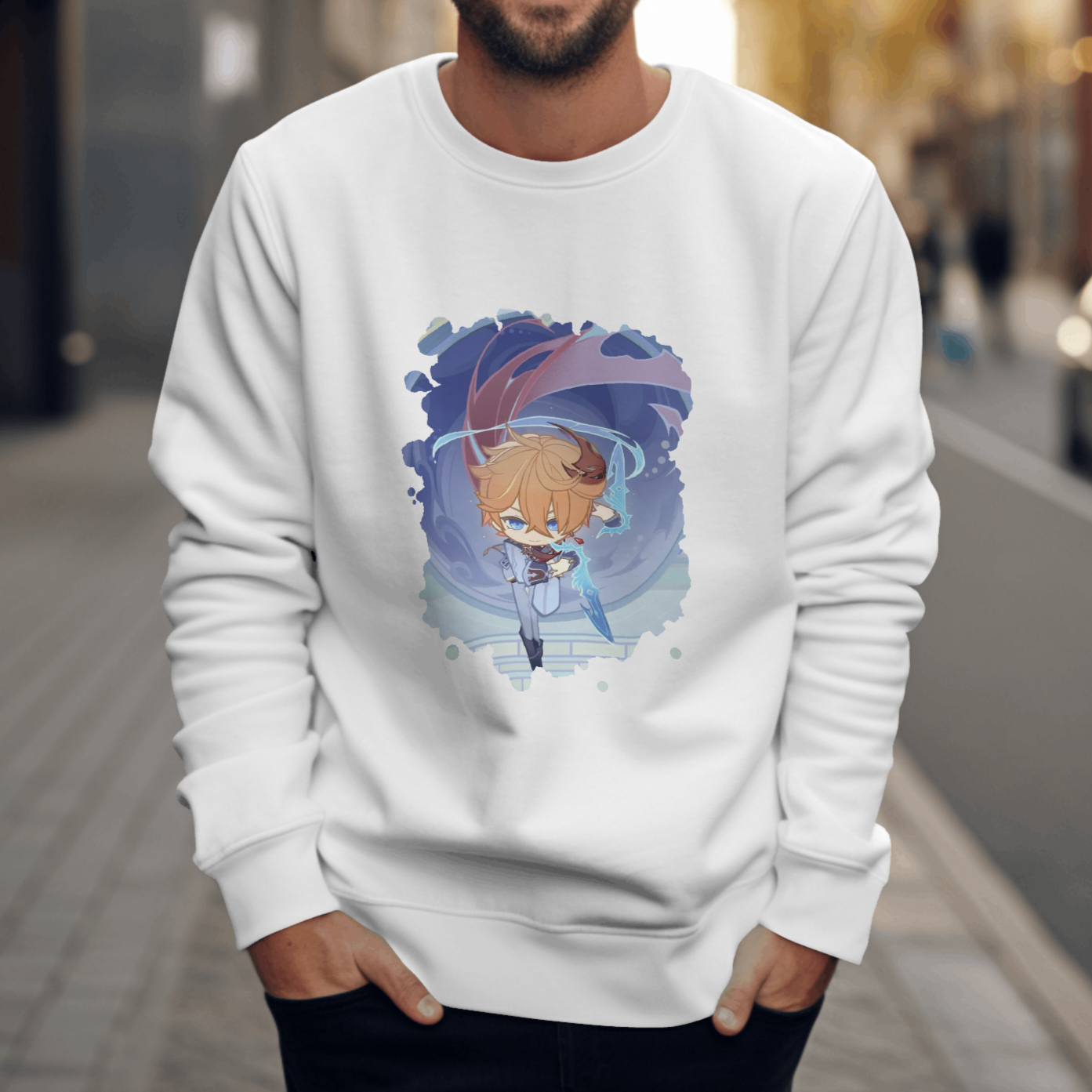 Nome do produto: Moletom Genshin Impact - Tartaglia