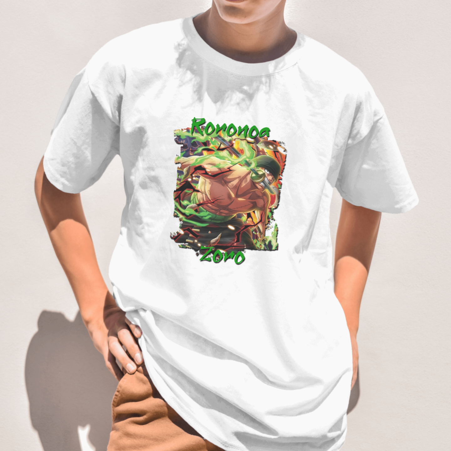 Nome do produto: camiseta de anime - One Piece, Zoro