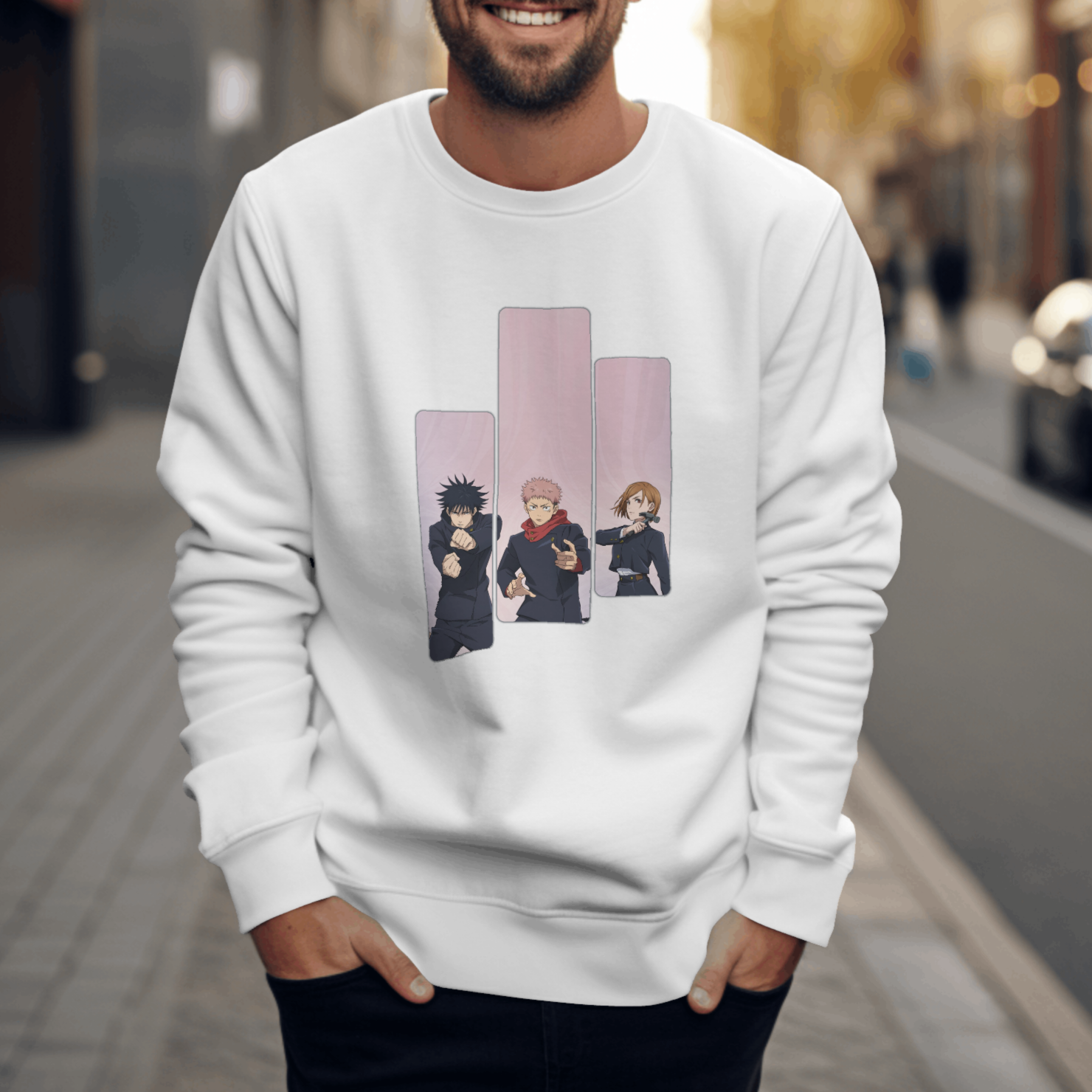 Nome do produto: moletom de anime - jujutsu kaisen