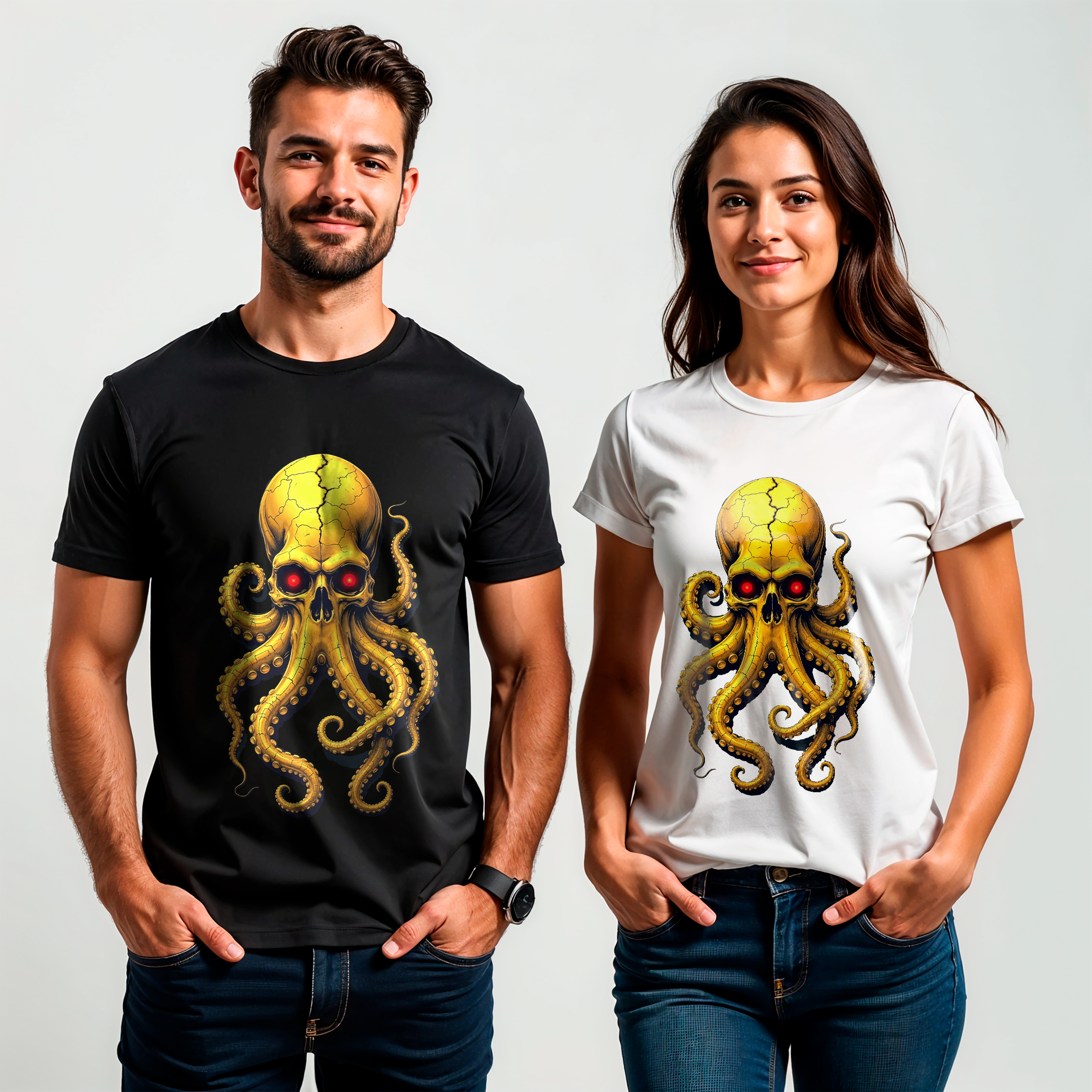 camisa Cthulhu  skull 