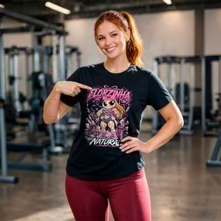 CAMISA FLORZINHA NATURAL 