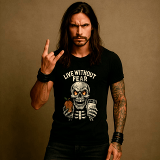 CAMISA LIVE WITHOUT FEAR 