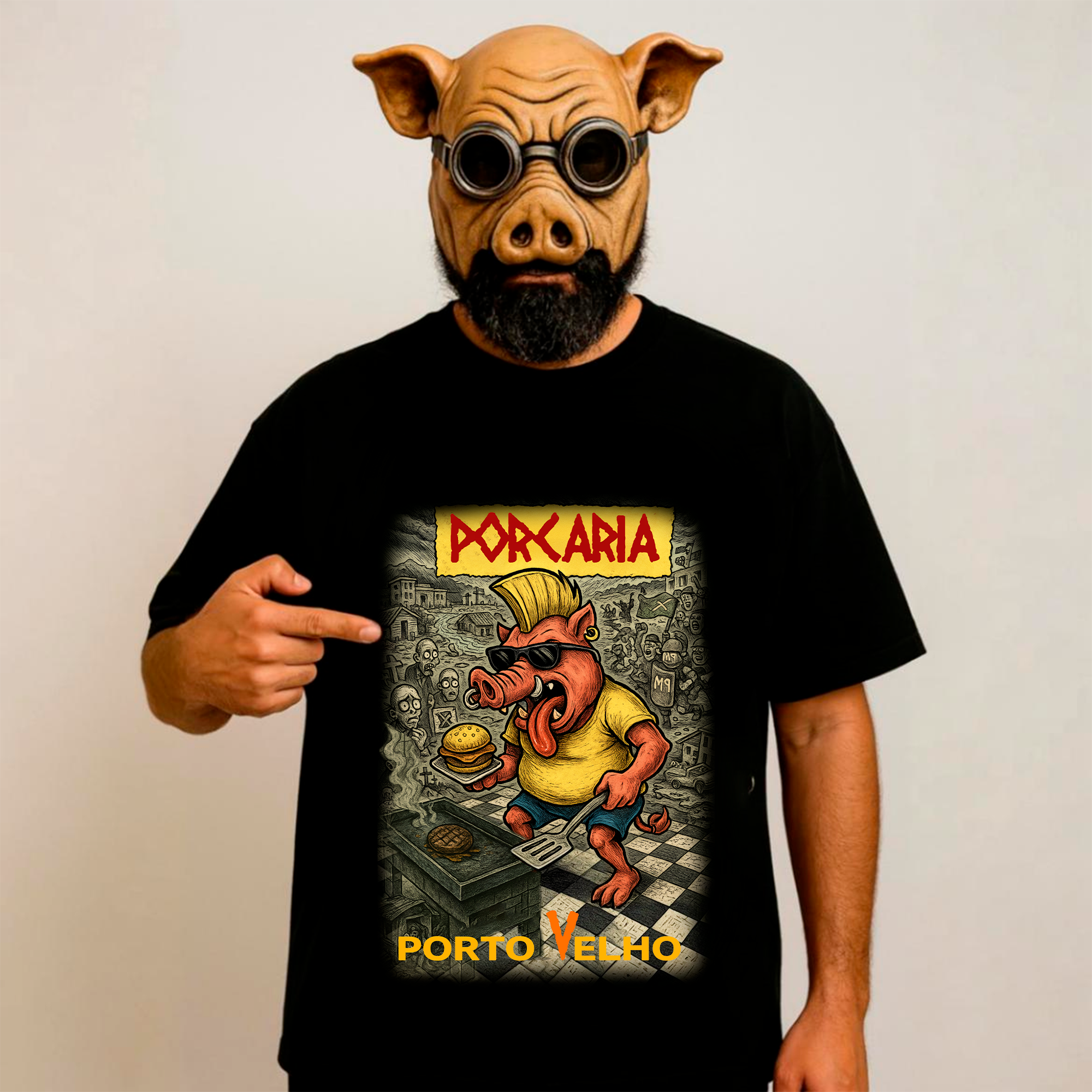 CAMISA PORCARIA LANCHES 2 