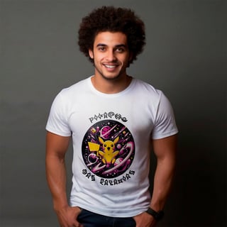 CAMISA PIKACHU DAS GALAXIAS 