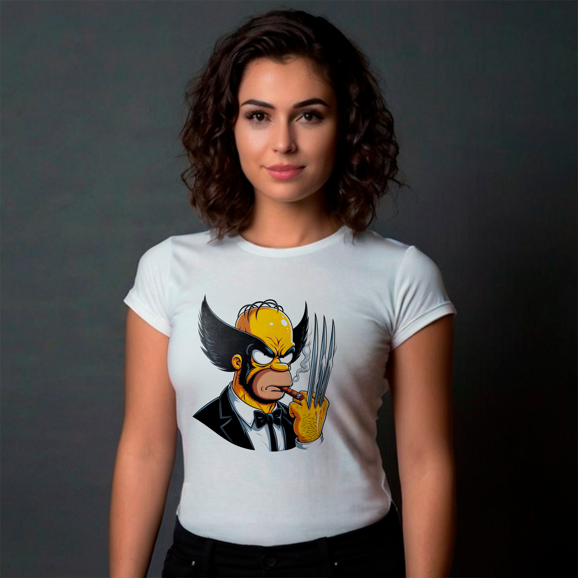 CAMISA HOMER SIMPSON WOLVERINE