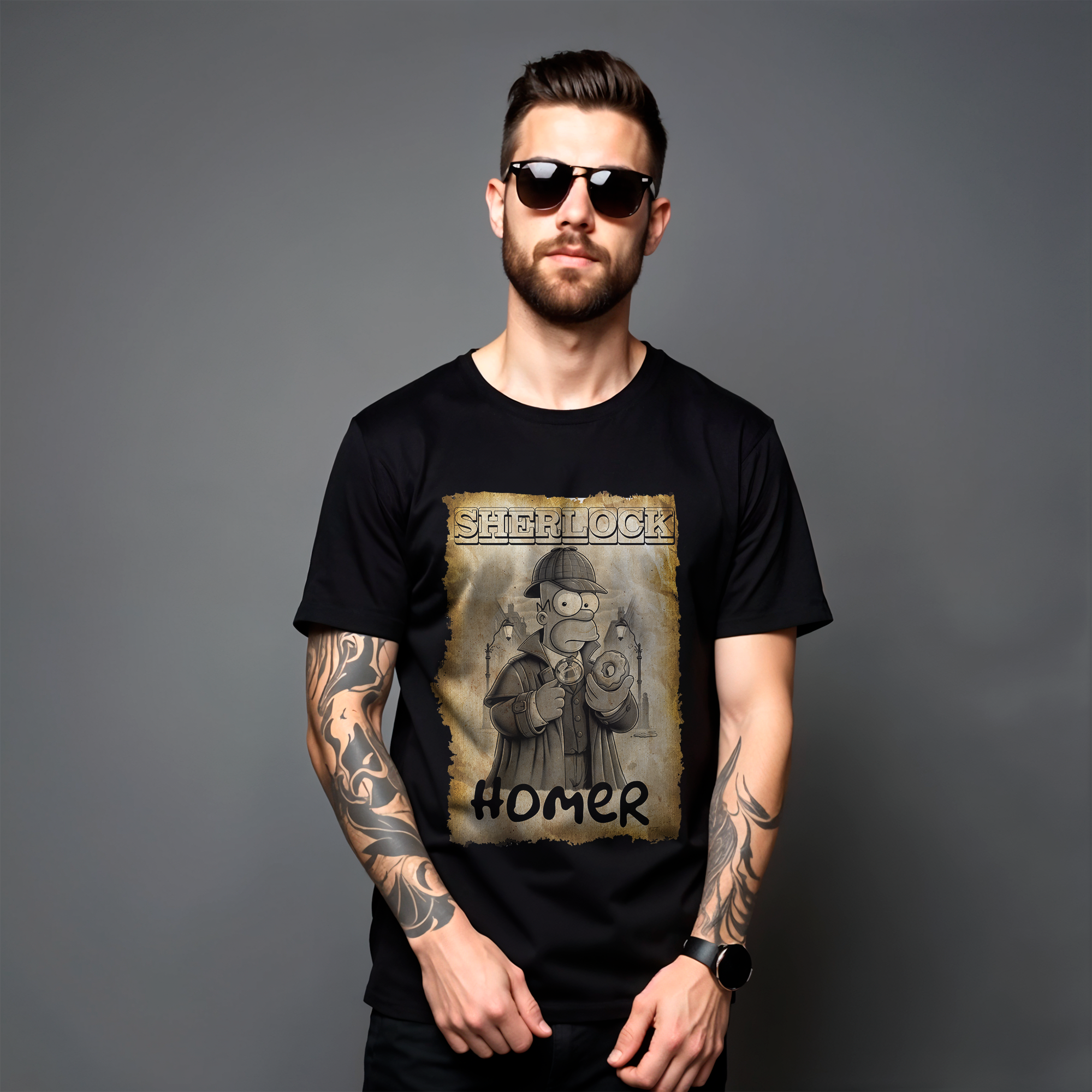 CAMISA SHERLOCK HOMER 
