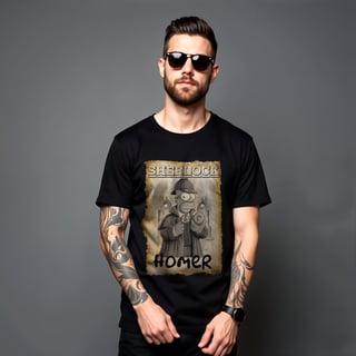 CAMISA SHERLOCK HOMER 