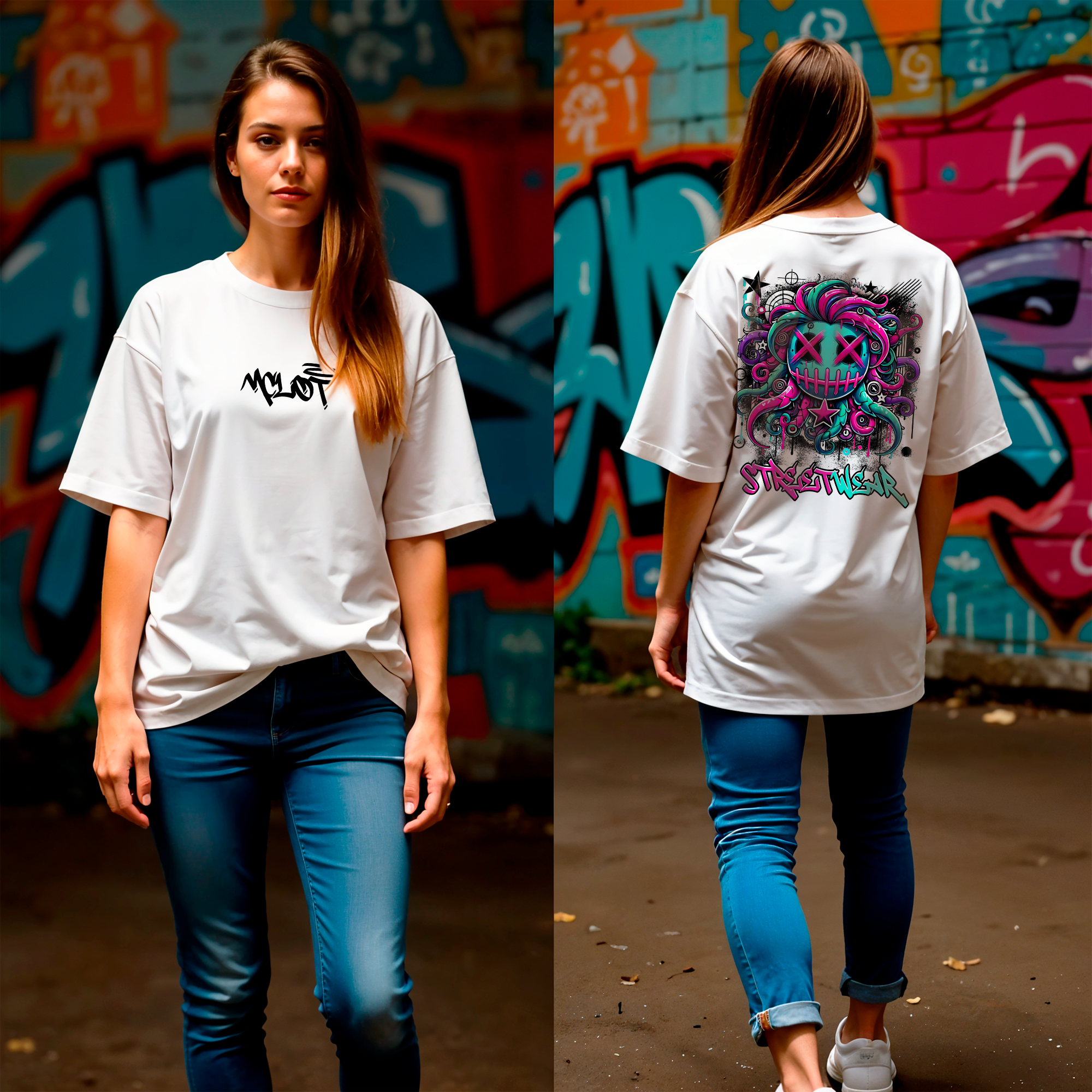 CAMISA OVERSIZED STREETWEAR  MCLOT