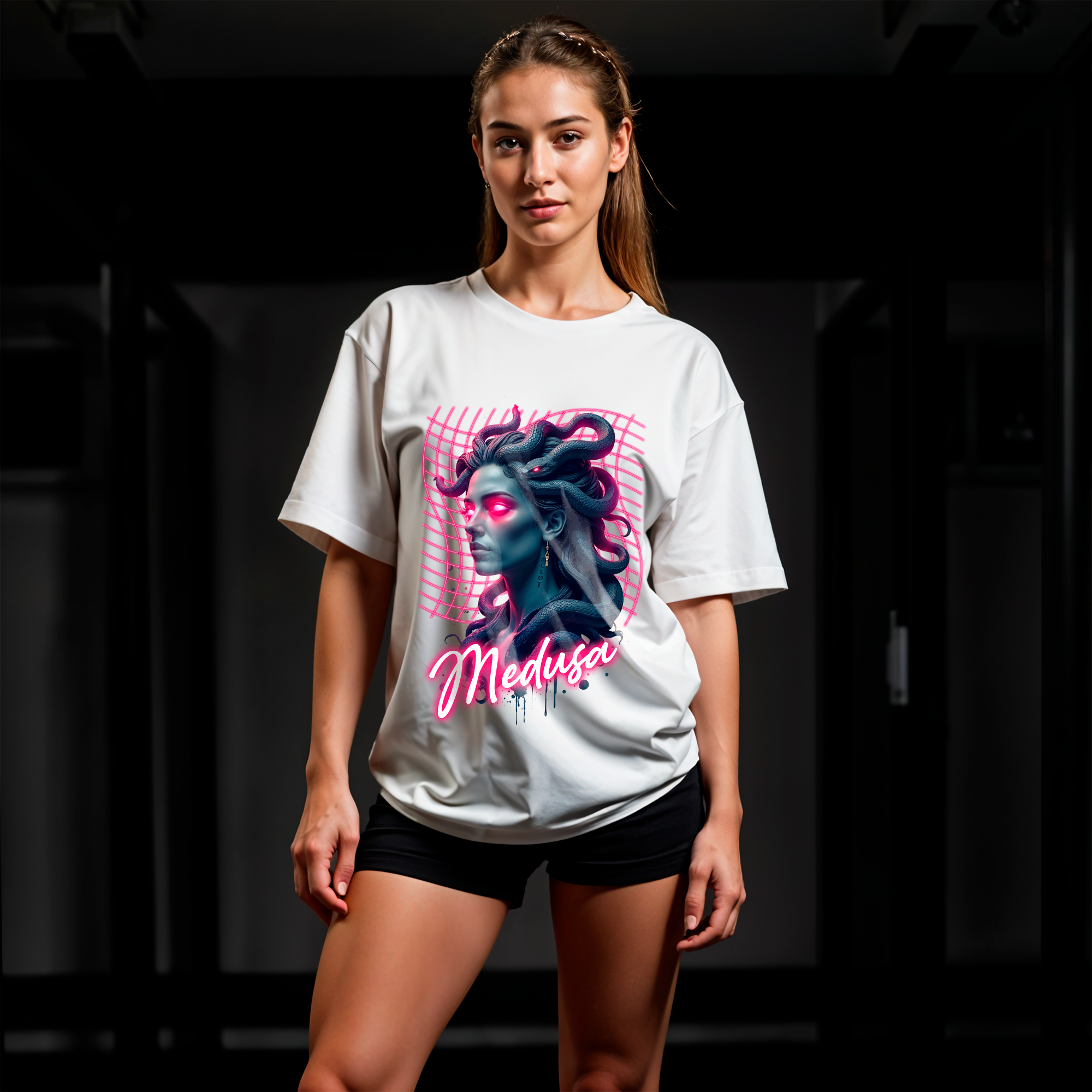 OVERSIZED MEDUSA NEON 