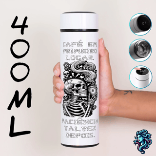 GARRAFA TÉRMICA COFFE AND SKULL 