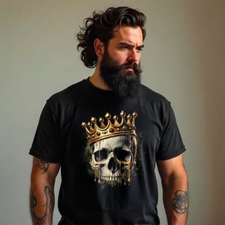 CAMISA GOLD SKULL 