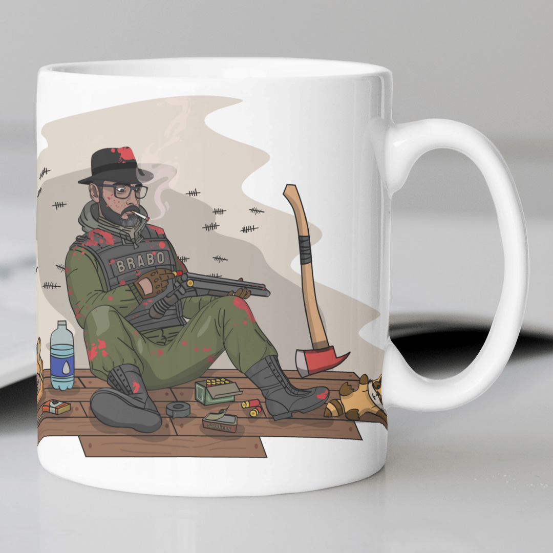 Nome do produto: Caneca Oficial Marks Brabo Project Zomboid