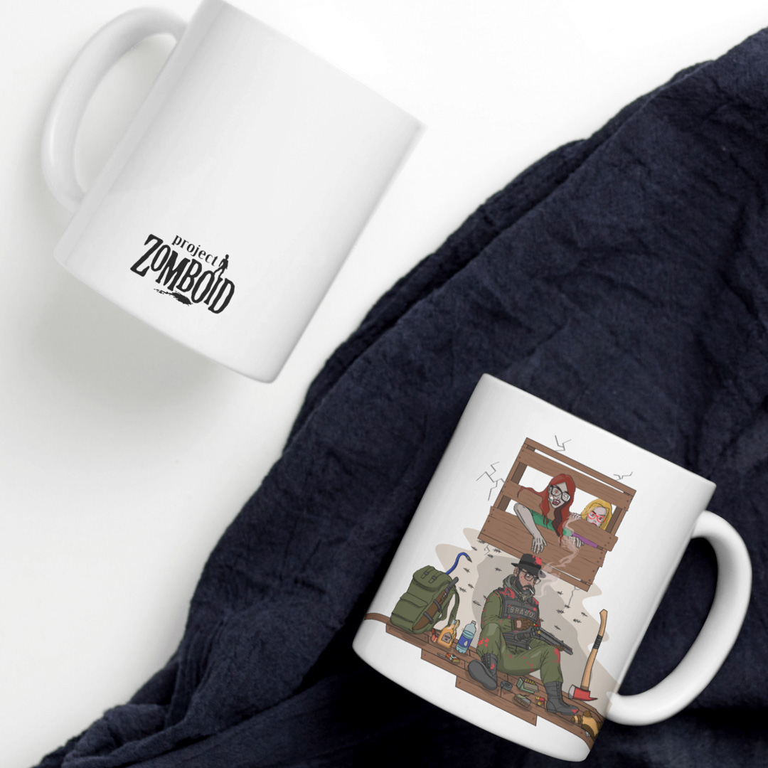 Nome do produto: Caneca Marks Brabo com Markolina e Naomi Zumbi