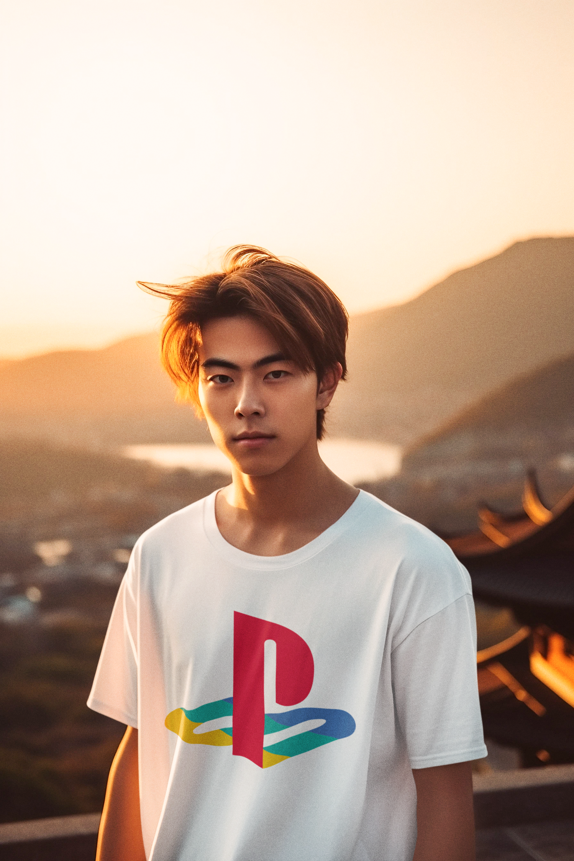 Nome do produto: Camiseta - Playstation Logo Colorido