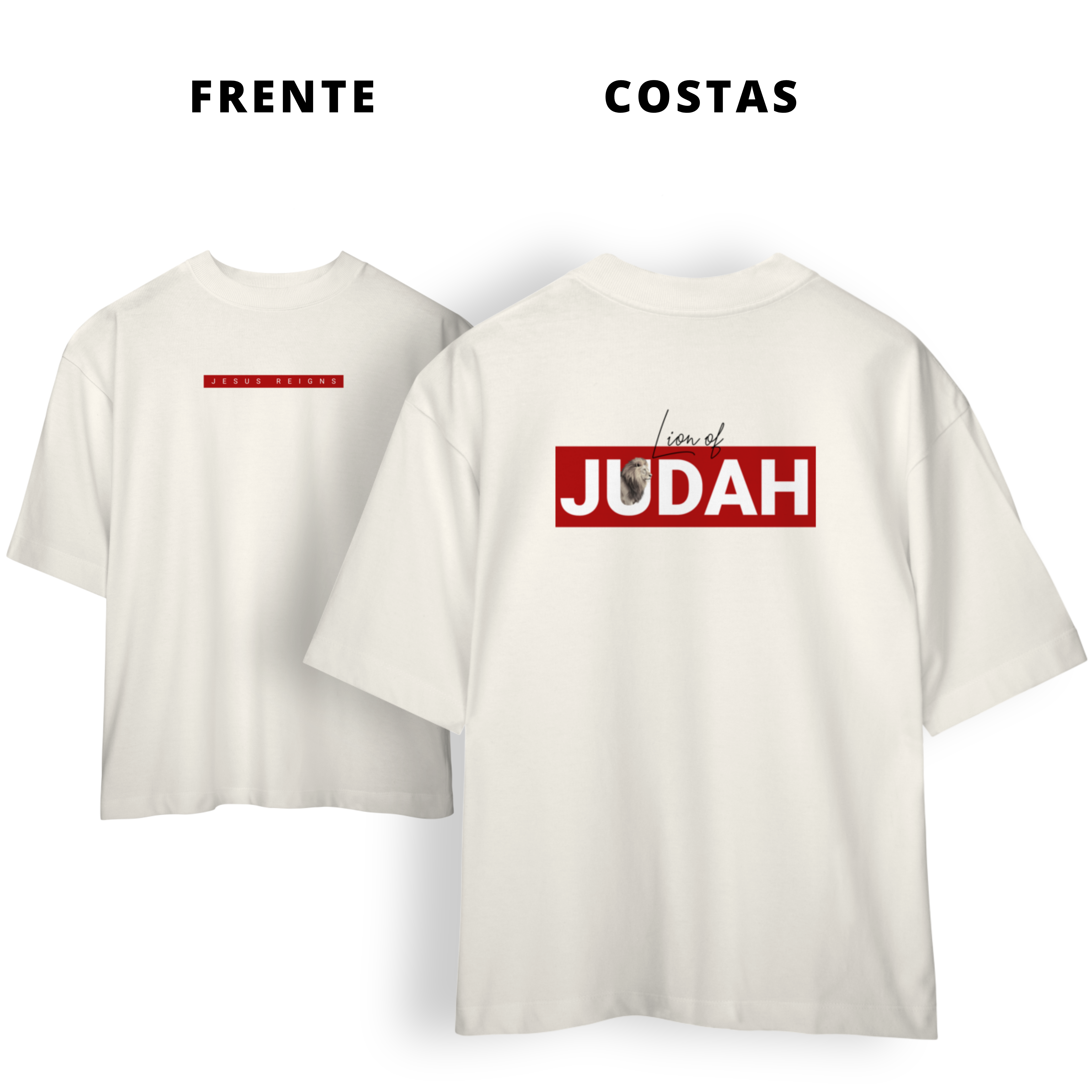 0067OS - Camiseta Oversized Lion of Judah