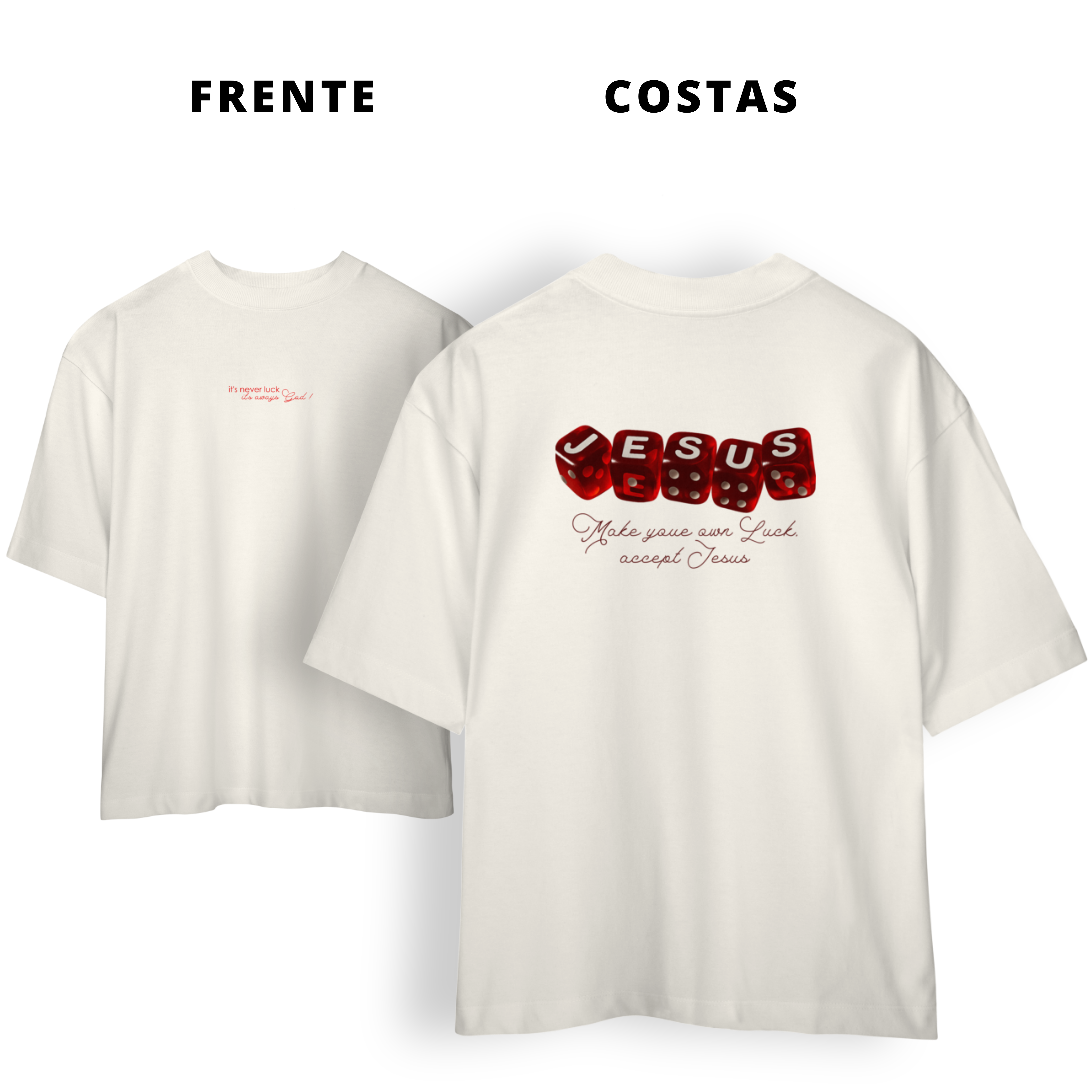 0065OS - Camiseta Oversized Luck