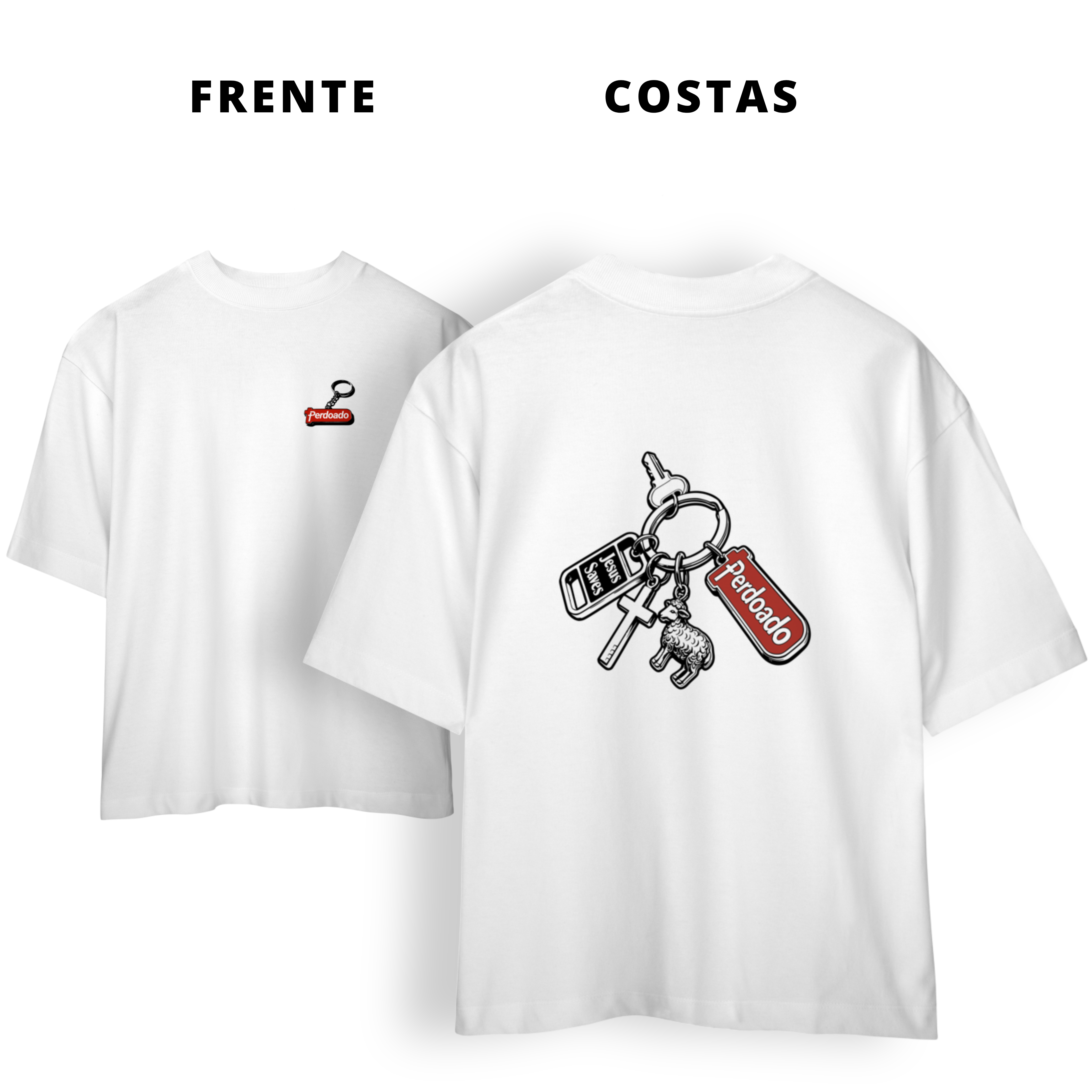 0075OS - Camiseta Oversized Chaveiro