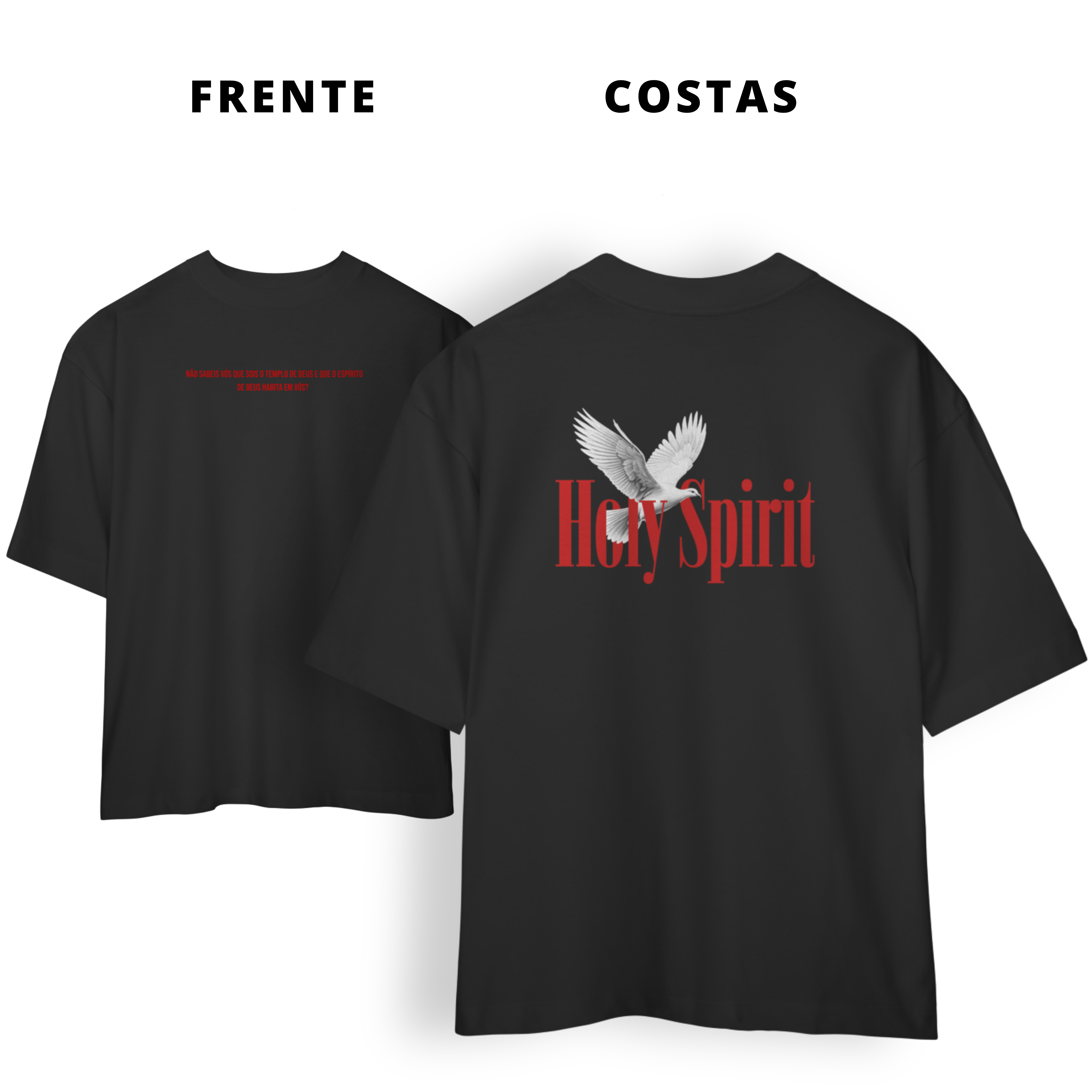 0004OS - Camiseta Unissex Holy Spirit