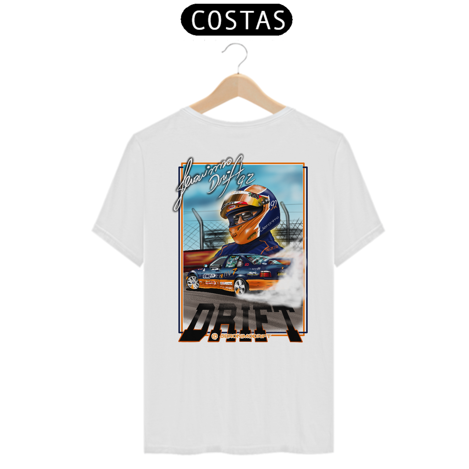 Camiseta Jeronimo Drift - Close capacete