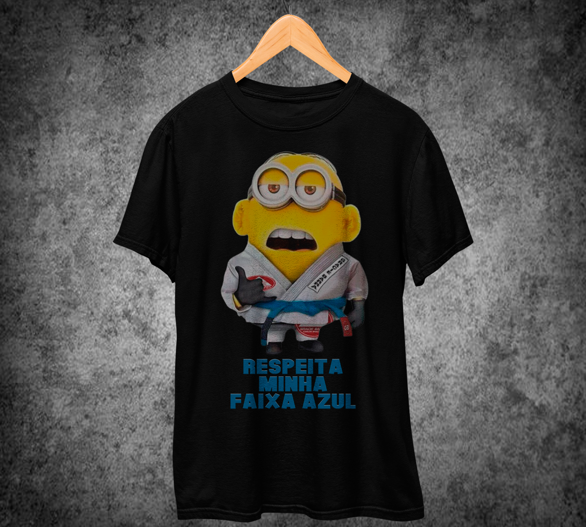 Nome do produto: T-Shirt RESPEITA MINHA FAIXA AZUL