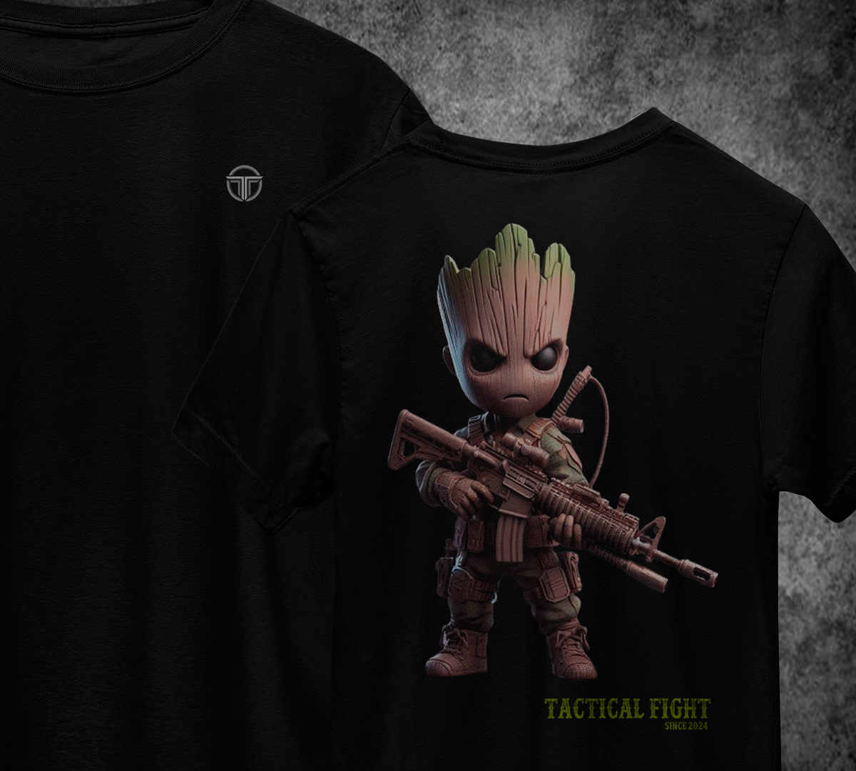 Nome do produto: T-Shirt BABY GROOT TÁTICO