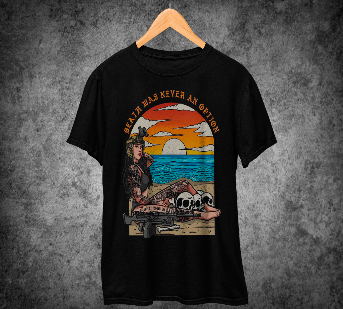 Nome do produto: T-Shirt DEATH WAS NEVER AN OPTION