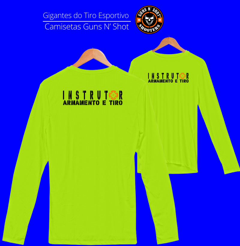 Instrutor de Armamento e Tiro Vista na Mira Dry Fit Manga Longa