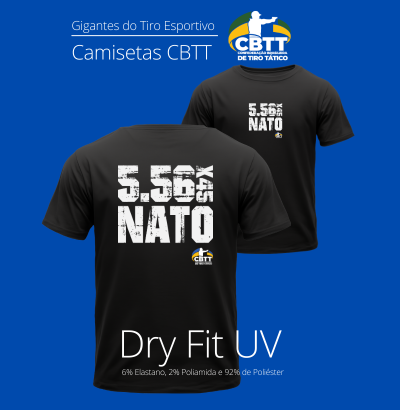 Camiseta Dry Fit UV 5.56x45 NATO CBTT