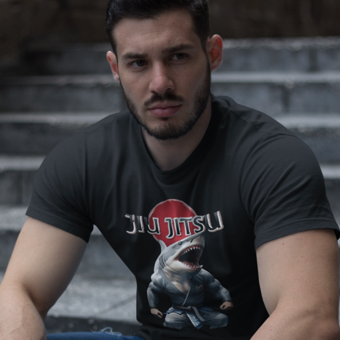 Nome do produto: Camiseta  Jiu Jitsu Shark