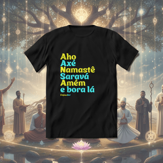 T-Shirt Quality Preta Unissex | Crenças Expanser 