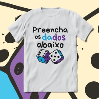 T-Shirt Quality Unissex | Preencha os dados abaixo