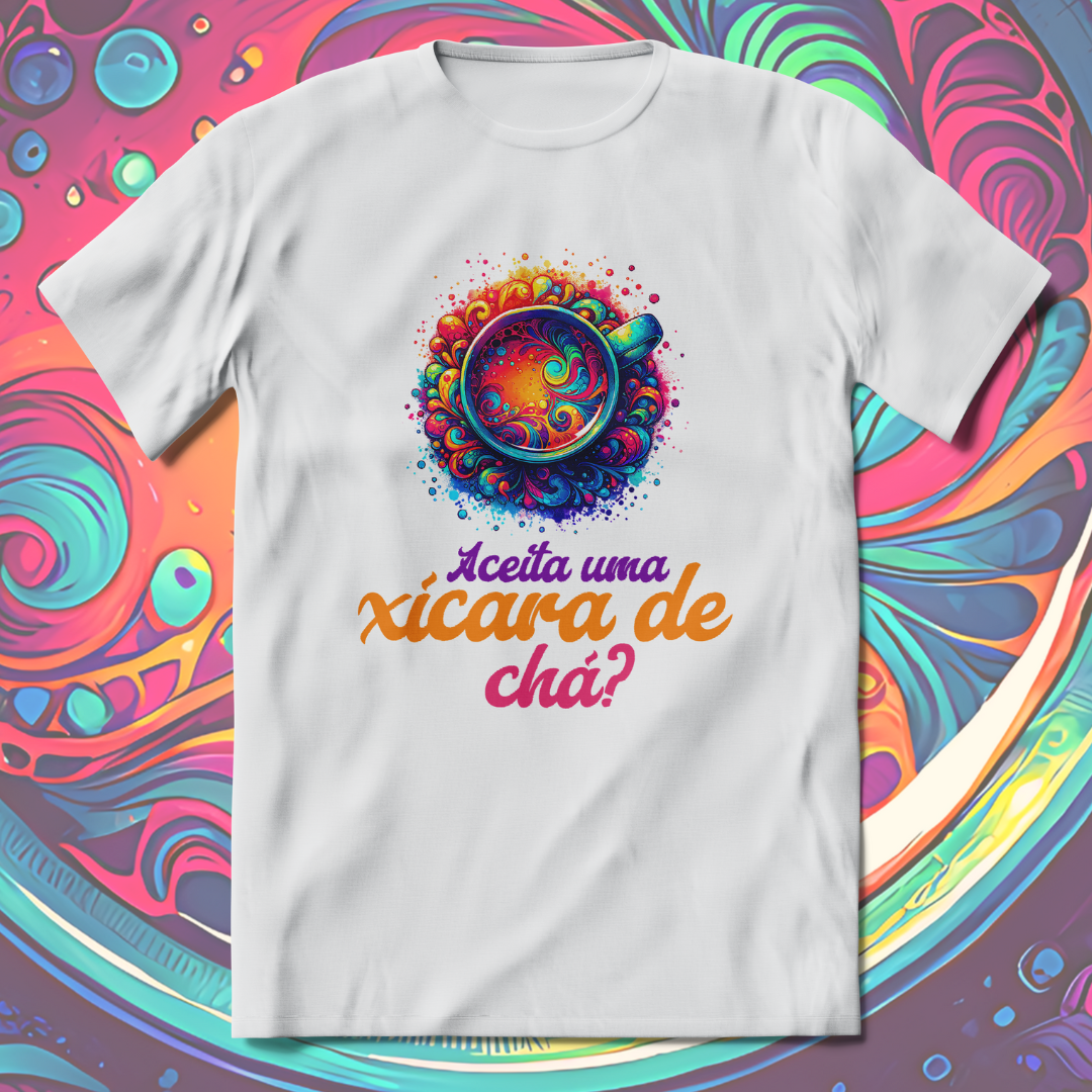 T-Shirt Quality Unissex | Aceita uma xícara de chá?