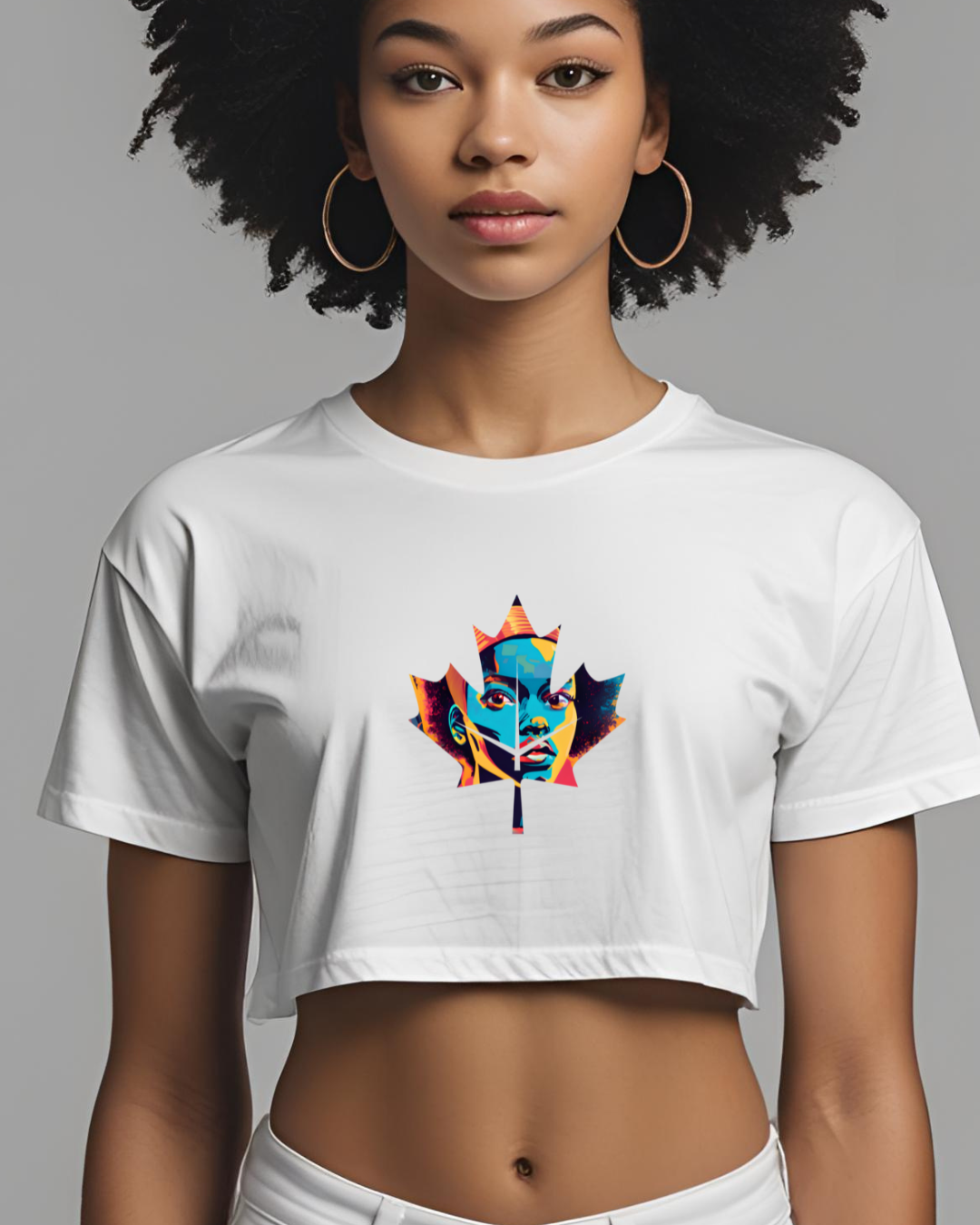 Cropped Flor de África