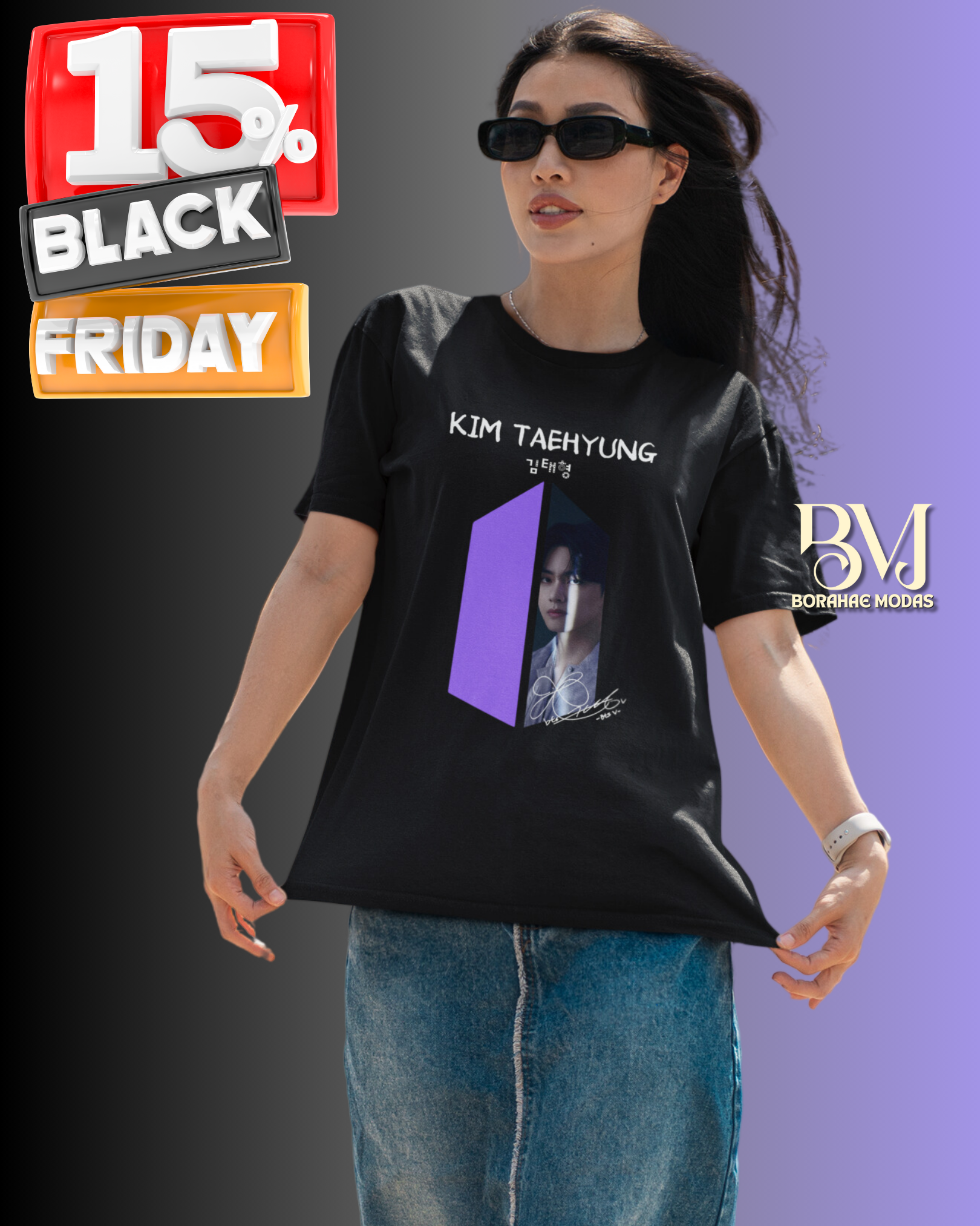 Nome do produto: T-shirt - TAEHYUNG