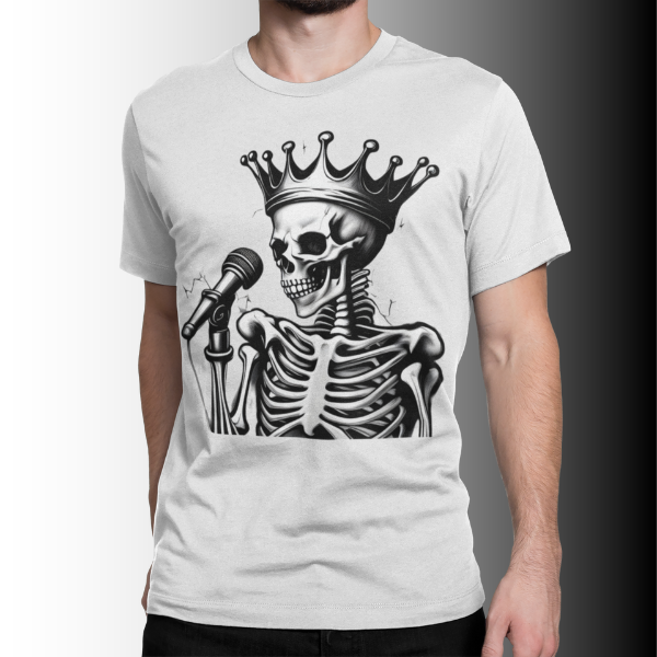 Nome do produto: Camiseta Estampa Roqueiro King 