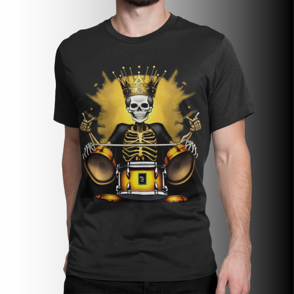 Nome do produto: Camiseta Estampa Baterista King 
