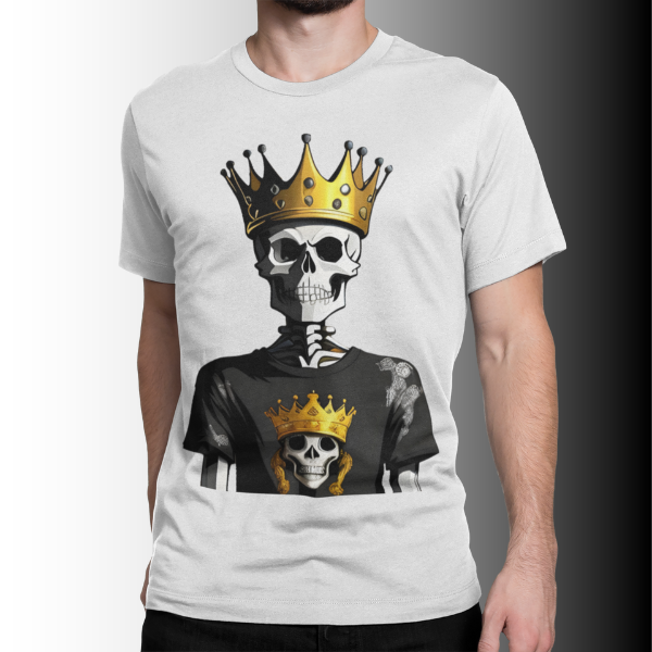 Nome do produto: Camiseta Estampa Caveira King