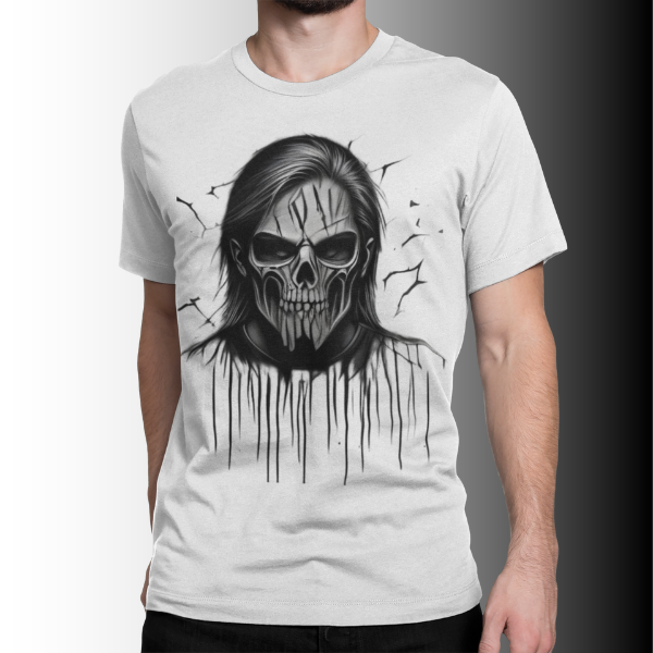 Nome do produto: Camiseta Estampa Zumbi do Rock